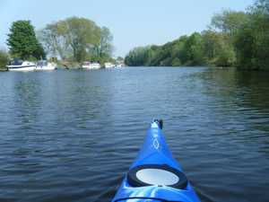 Kayaking on the river Ouse