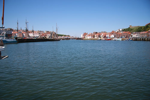 Whitby Harbour looking down stream